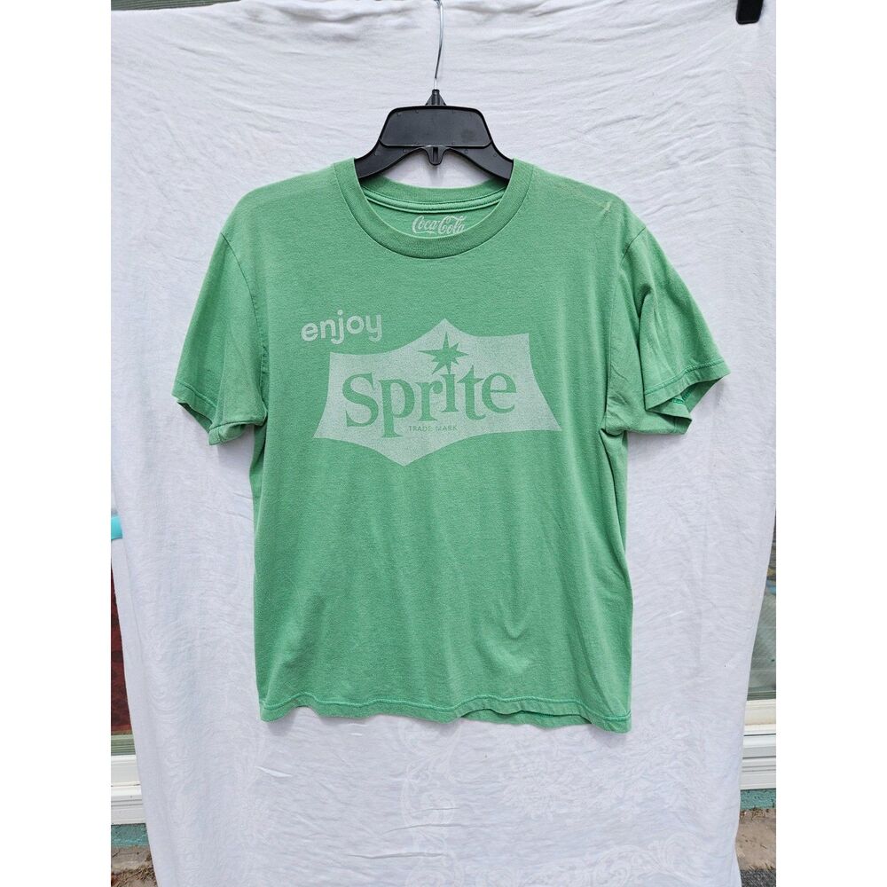 Coca-Cola Sprite Drink Retro Logo Vintage Faded Style Medium